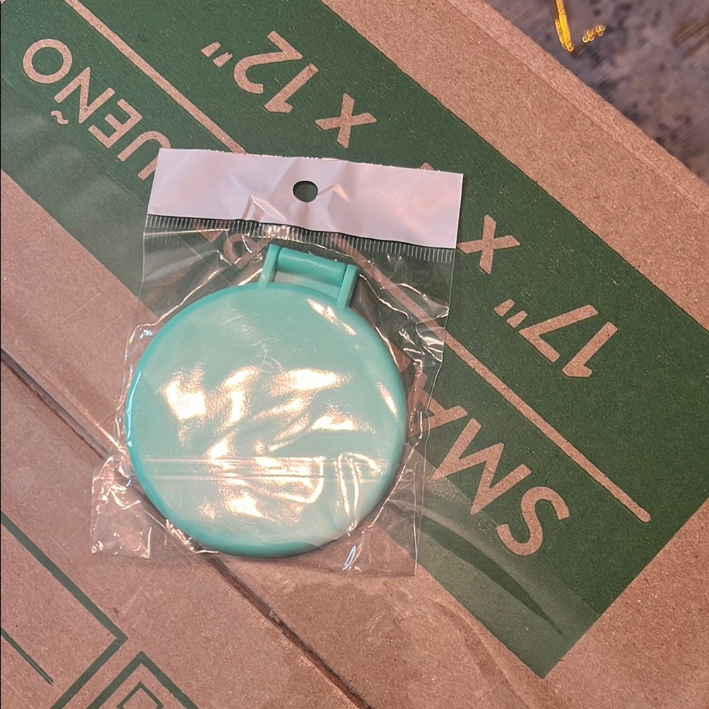 Mint Green Compact Mirror